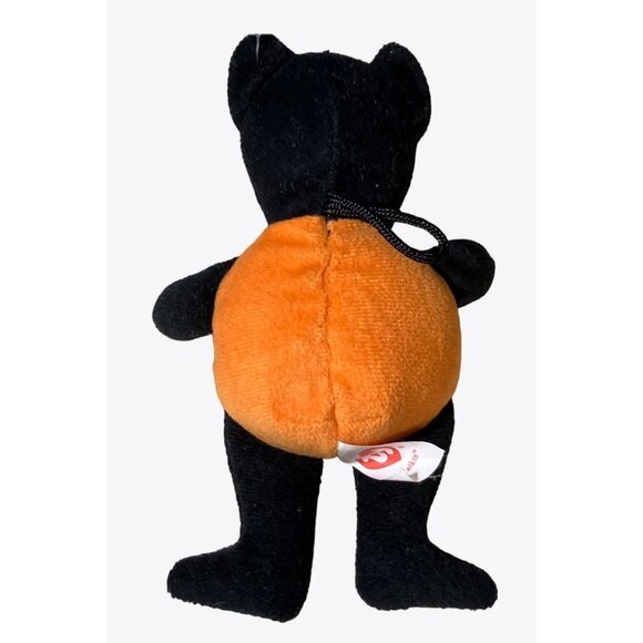 Ty Halloween Beanie Baby - CATKIN the Pumpkin Cat  5 Inch - Picture 4 of 7